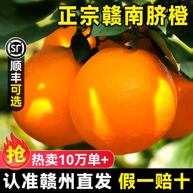 江西赣南脐橙橙子新鲜水果当季整箱10斤正宗精品冰糖赣州甜5礼盒