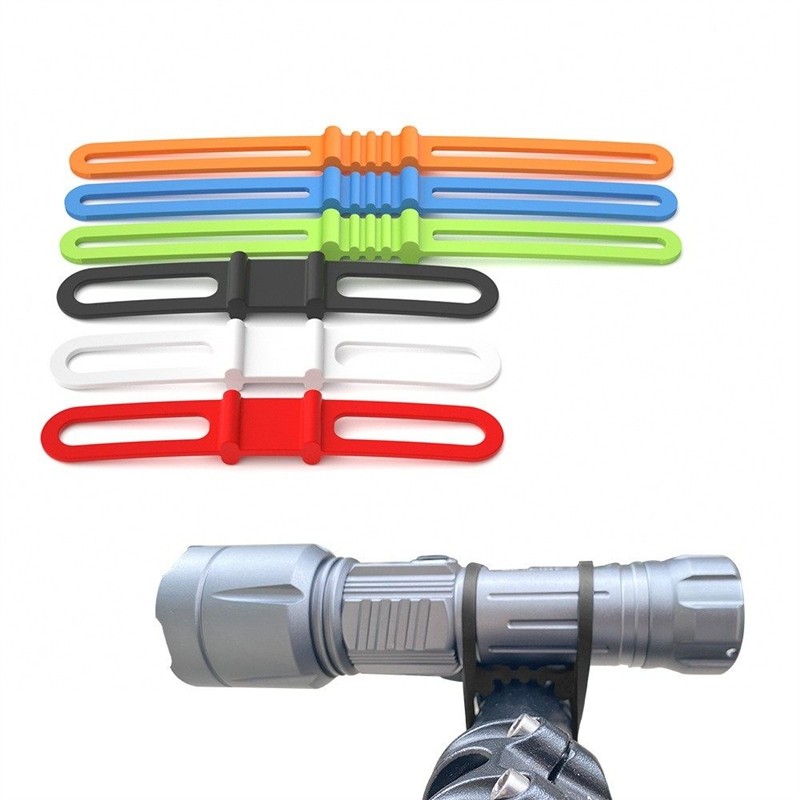 万能硅胶自行车绑带山地车扎带手电筒码表音响扎带打气筒固定绑带