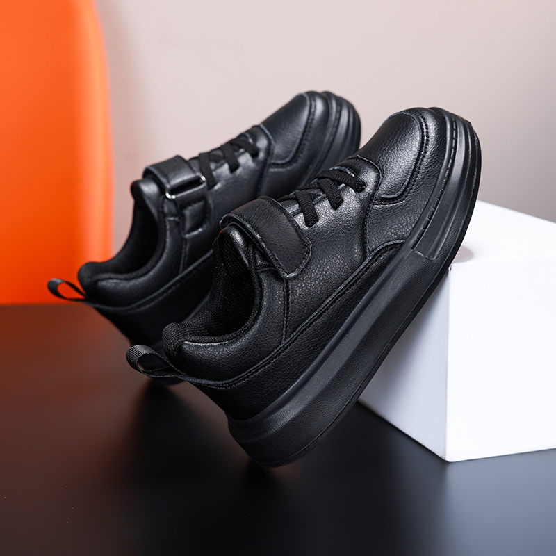 校园表演鞋儿童板鞋学生白鞋黑鞋