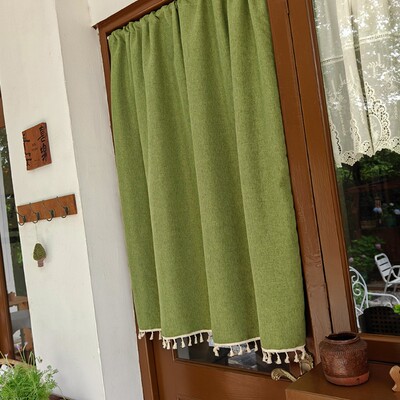 棉麻免打孔门帘|114人收藏