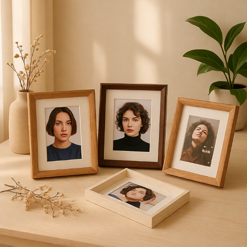 高级感实木相框摆台画框diy相册