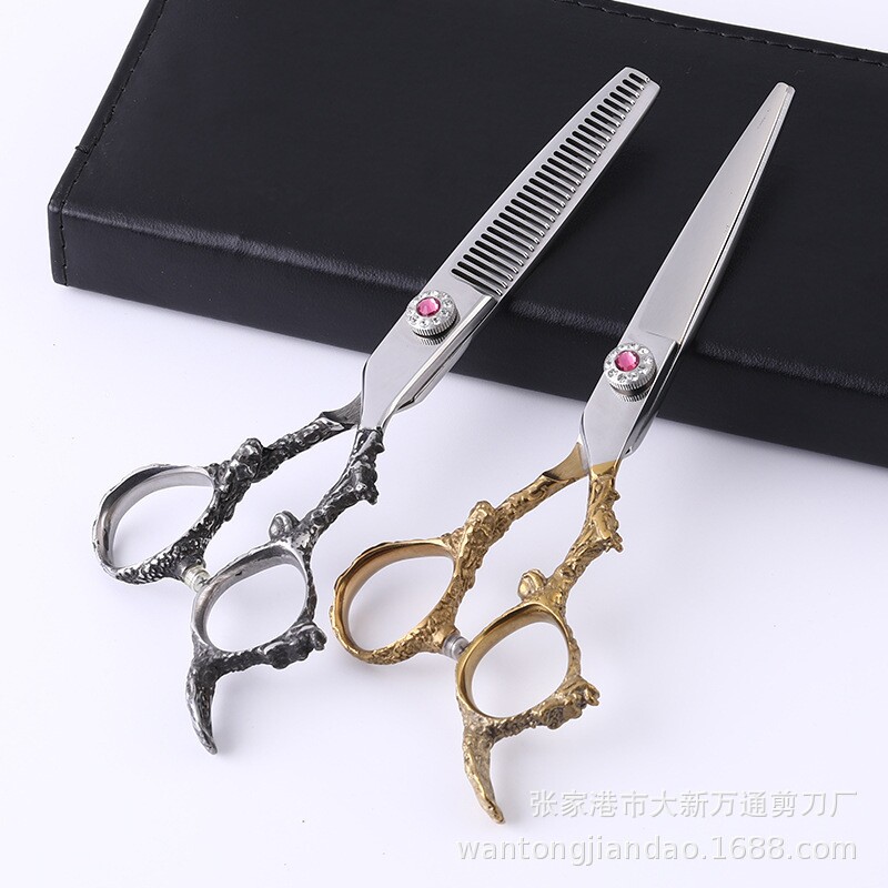 厂家批发跨境热卖理发剪刀美发剪刀平剪刘海牙剪打薄剪碎发剪