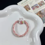 Высокий плетеный кролик, с медвежатами, 1 шт