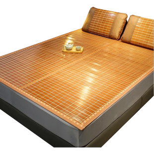 凉席竹席夏季双面冰丝席可折叠草席学生宿舍单人冬夏两用席子包边