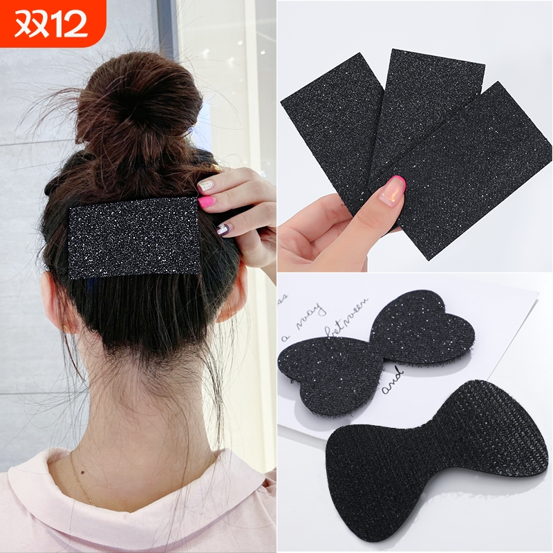 刘海贴女碎发贴黑色简约魔术贴刘海魔法贴成人发粘头饰批发发贴