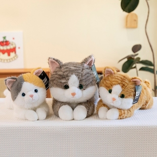 可爱趴趴猫毛绒玩具儿童安抚玩偶家居车载摆件女生办公抱枕