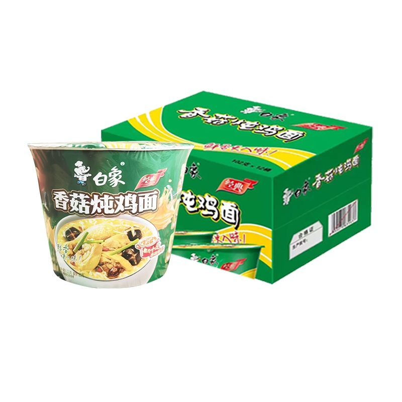 白象经典桶装香菇炖鸡面111克*12