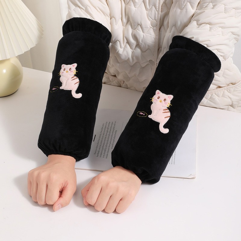 袖套女长款秋冬款成人套袖男女士工作防污防脏羽绒服学生手臂护袖