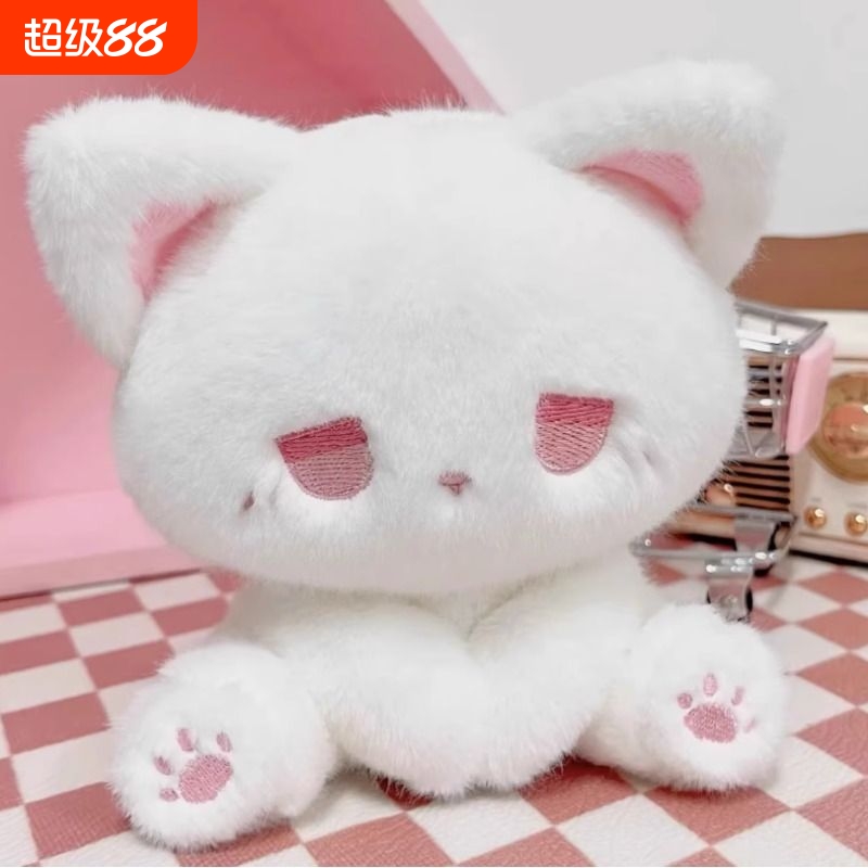 网红emo呆呆喵娃坐姿毛绒玩具猫