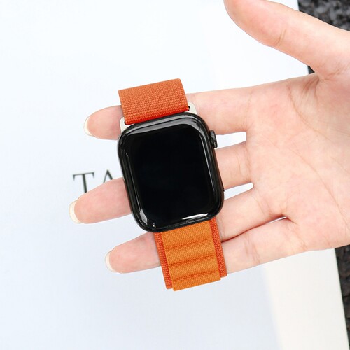 适用applewatch11高山回环ultra2/3表带SE3/2/1苹果手表女男款手表带简约商务运动风