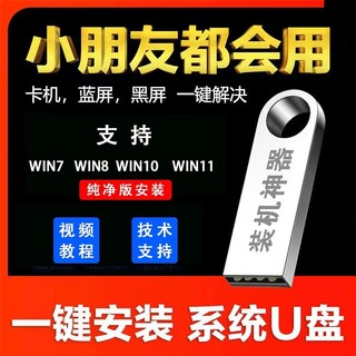 系统u盘win10/win11/win7装机专业版纯净无捆绑解决电脑蓝屏屏
