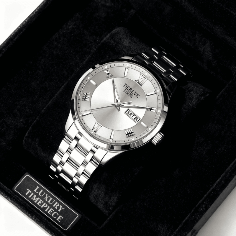 正品名牌钢带商务防水石英腕表高级感男士男款手表全自动非机械表