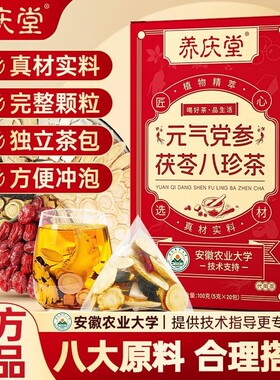 养庆堂 元气党参茯苓八珍茶100g养生茶包