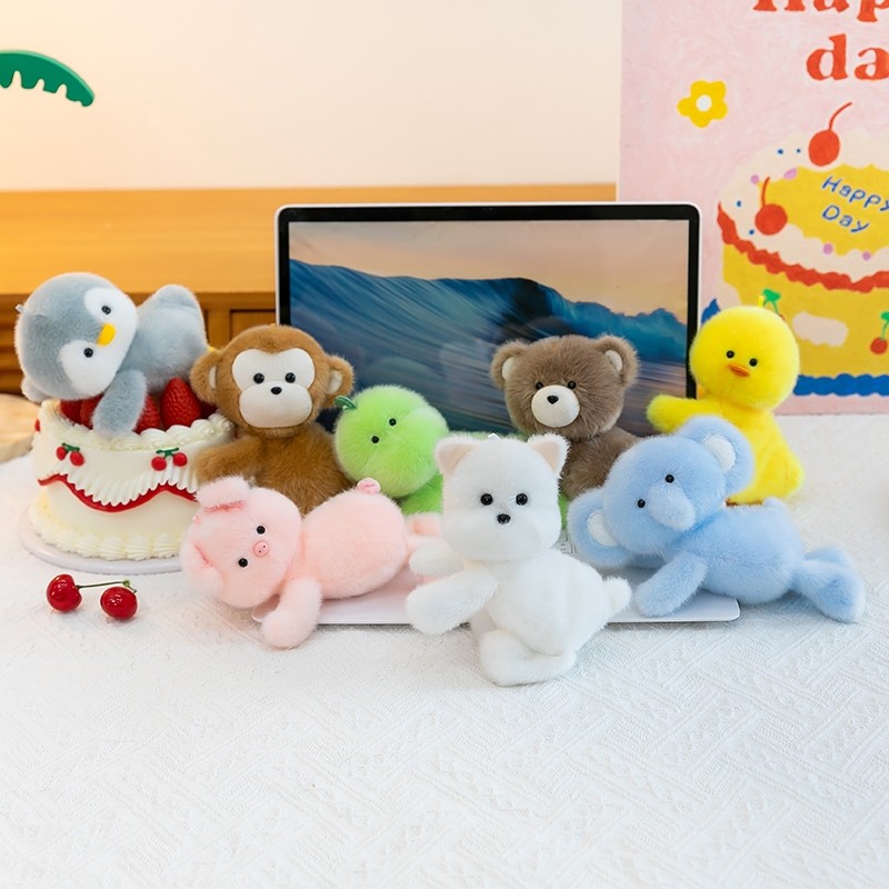 可爱小动物毛绒玩具公仔玩偶治愈桌办布娃娃解压神器散发茉莉香味