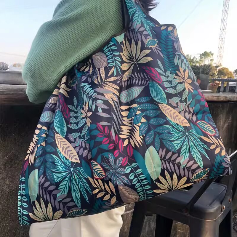 卡通可折叠轻便携环保袋手提防水大容量大号买菜包结实单肩购物