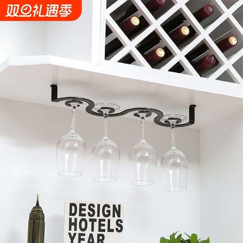 轻奢红酒杯架倒挂家用高脚杯架倒挂酒柜装饰品欧式酒杯架倒挂杯架
