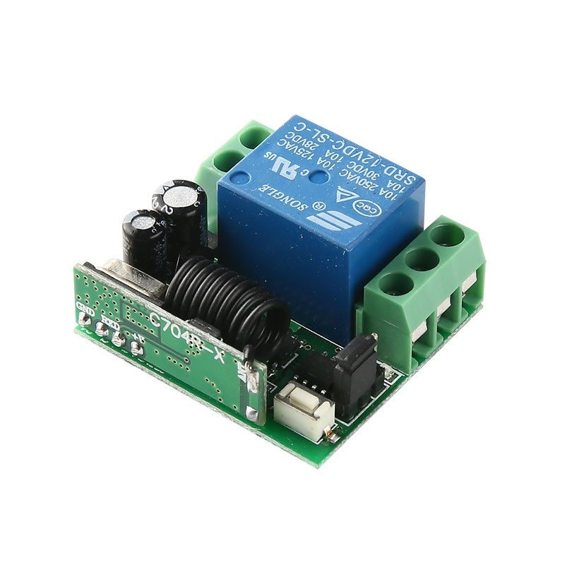 12v单路门禁遥控开关电源控制板学习型配别克2键学习遥控器