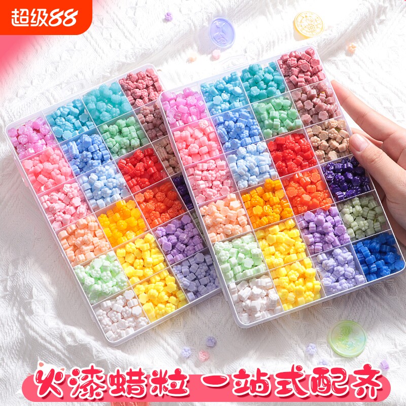 可爱猫爪火漆蜡粒多色可选，易融化图片