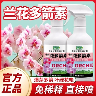 兰花专用肥营养液肥料多箭素兰科君子兰蝴蝶兰免稀释叶面促芽开花