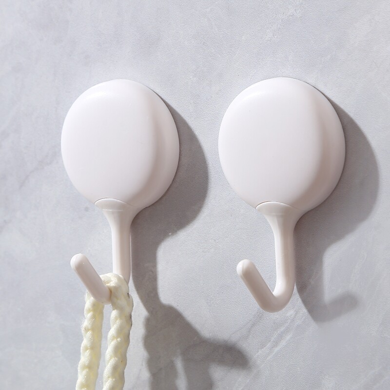 日式挂钩粘钩壁挂式无痕强力挂钩免打孔玄关厨房浴室钩门后衣帽钩