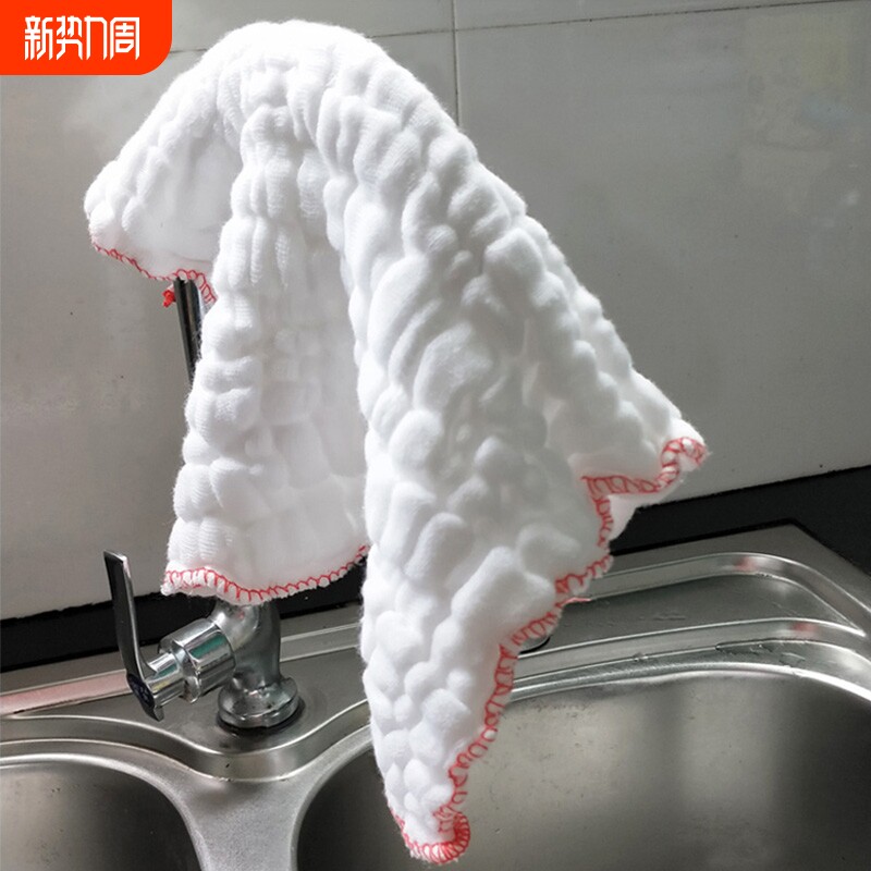 全棉纱洗碗布不沾油易清洗抹布不掉毛清洁吸水加厚百洁布纯棉纱