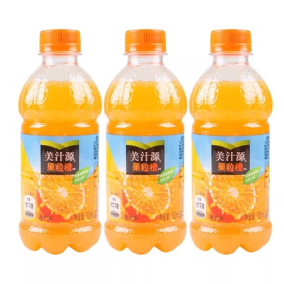 可口可乐美汁源果粒橙 300ml迷你小瓶装果汁饮品夏日解渴