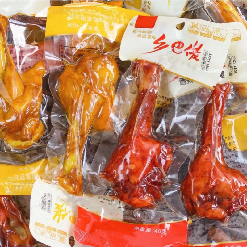 40克乡巴老小腿鸭腿鸭翅跟开袋即食非鸡腿鸭肉零食小吃香辣盐焗味