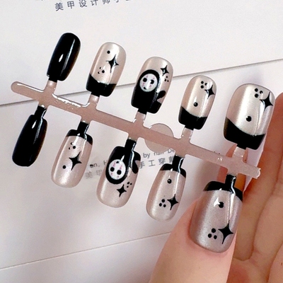 3144穿戴甲30片裸色短款