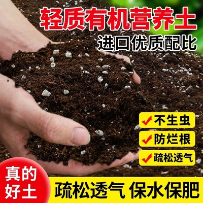 营养土土壤种植土养花专用通用型植物泥土盆栽花土多肉土家用种菜