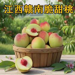 脆桃江西赣南正宗脆甜桃子新鲜水果毛桃油桃水蜜桃非连平鹰嘴桃子