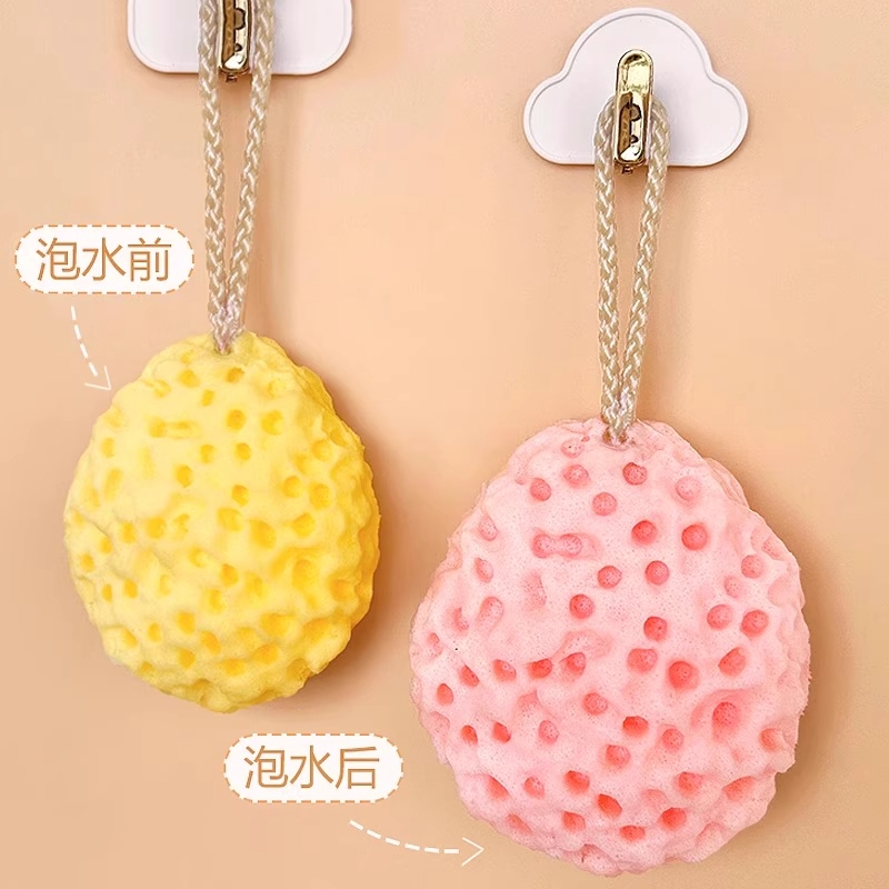 奶酪沐浴球超柔软蜂窝浴花球儿童宝宝洗澡起泡海绵女高档不散搓澡