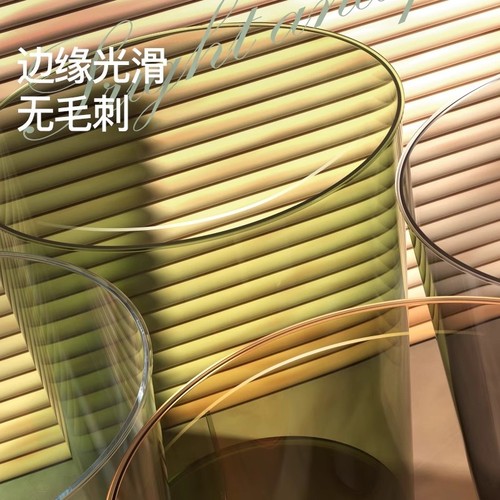 桌面垃圾桶轻奢透明北欧ins风办公室家用小号桌上垃圾桶多规格