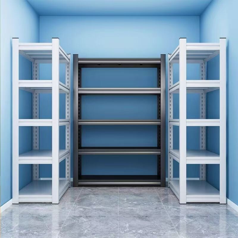 碳钢置物架层高可调式办公仓库货架6层可组易安装高承重力多功能