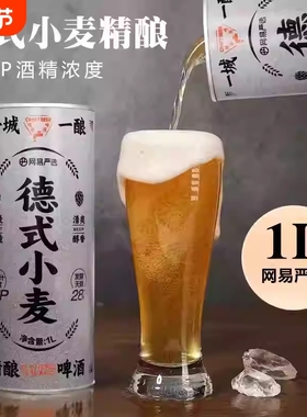 轩博精酿出品13P德式小麦1L*4大桶精酿啤酒桶装麦芽酿造全麦