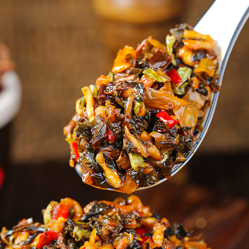 湖南外婆菜正宗下饭菜瓶装农村特产香辣梅干菜咸菜开胃萝卜干腌菜