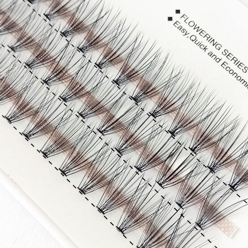 厂家批发20根0.05热熔朵毛嫁接多层假睫毛柔软 眼睫毛种植毛