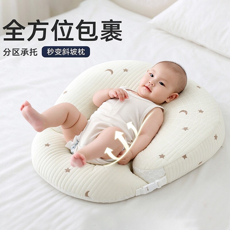 哺乳枕头婴儿防吐奶斜坡枕喂奶神器月子护腰靠垫母乳亲喂解放双手