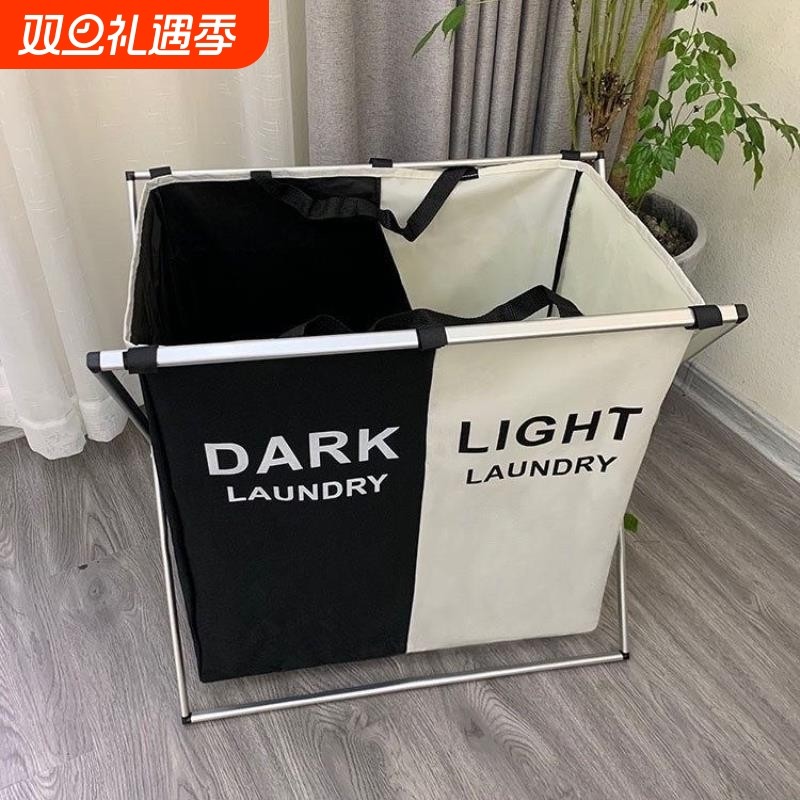 亚马逊脏衣篮浴室脏衣服收纳筐卫生间大容量可折叠玩具收纳整理箱