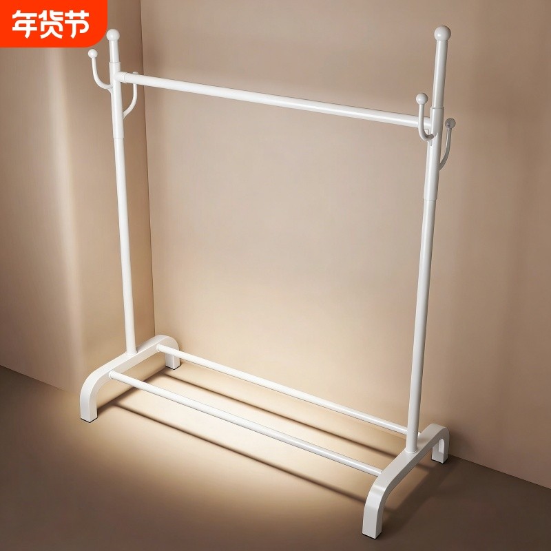 卧室衣帽架落地简易家用阳台晒衣服收纳置物宿舍室内床边挂衣架子