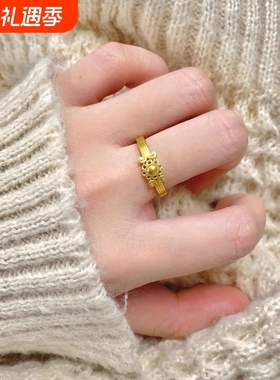 【花团锦簇】新中式国风花朵戒指女时尚轻奢优雅小众高级开口指环