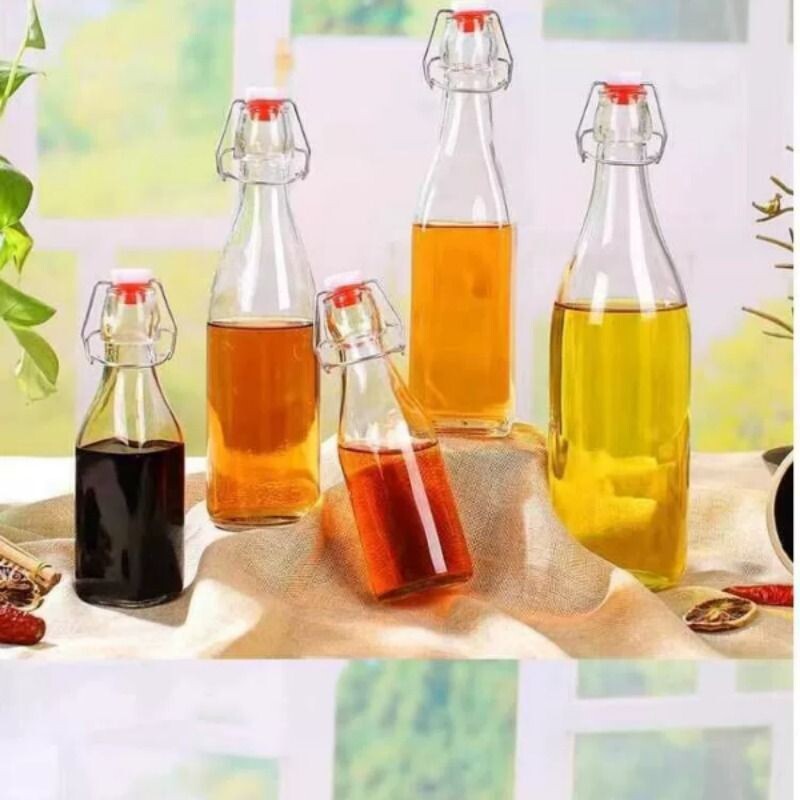 家用泡酒玻璃瓶密封自酿酒瓶带盖空瓶子白酒红酒瓶卡扣果酒酵素瓶