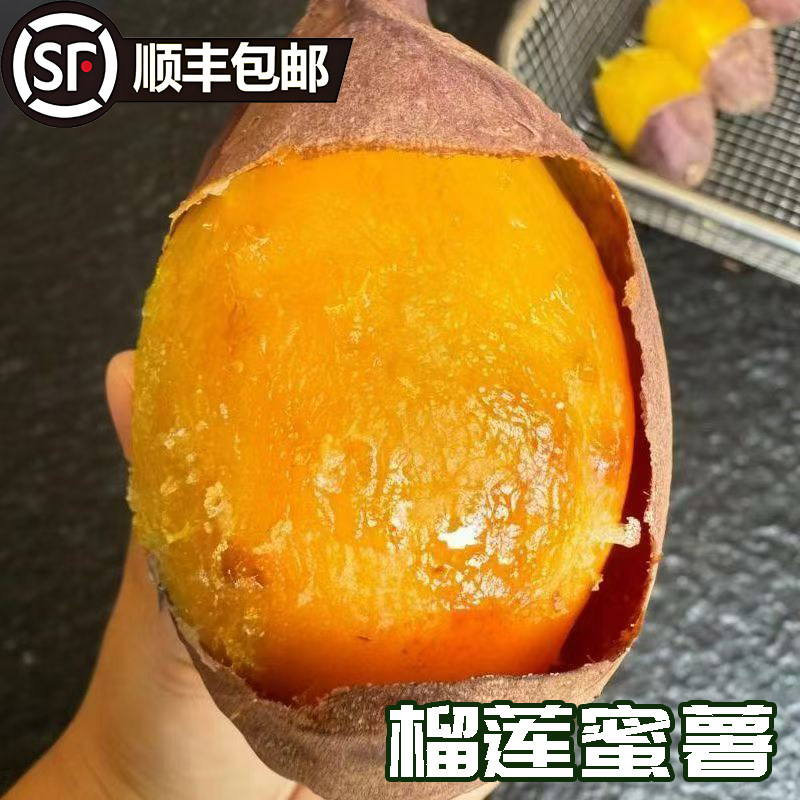 正宗真榴莲蜜薯黄金番薯新鲜黄心红薯现挖地瓜蔬菜整箱发顺丰软糯