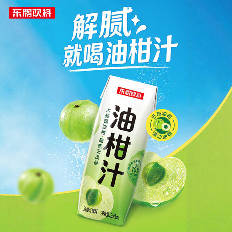 东鹏特饮油柑汁NFC10%茶饮料250ml果汁解腻消食0脂健康饮品柠檬图片