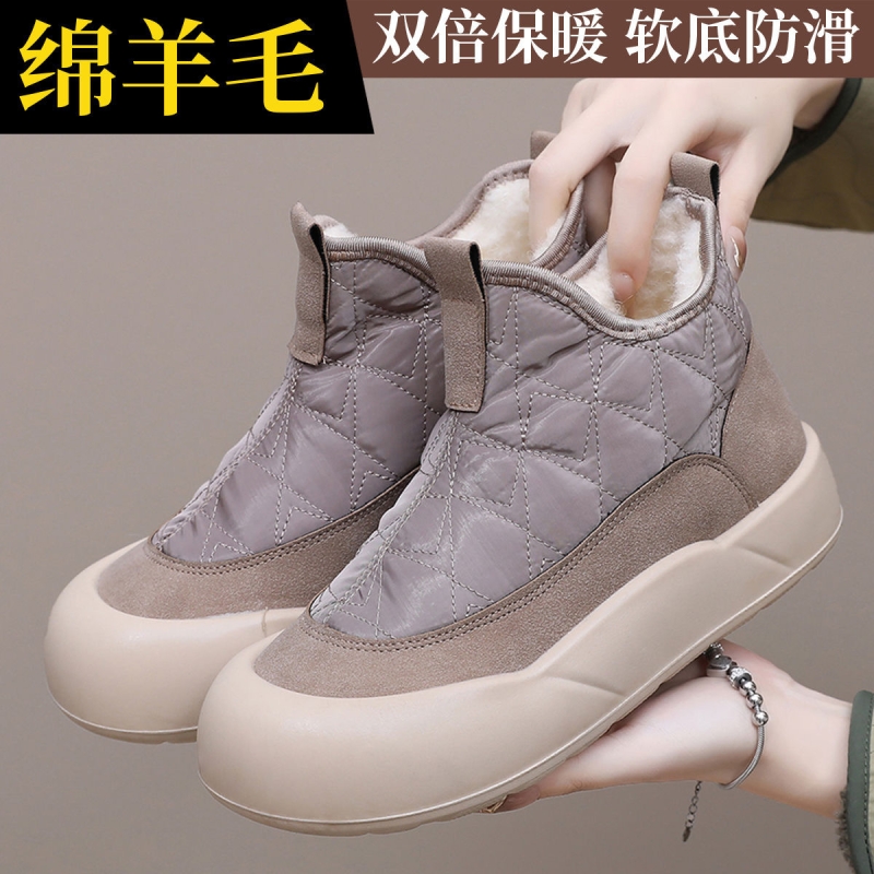 回力女鞋2025新款加绒保暖棉鞋女冬季防滑雪地靴女款防水加厚棉靴