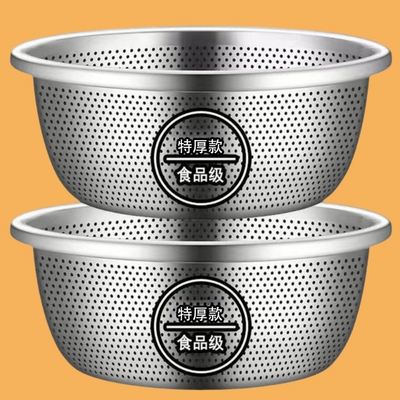 优质食品级加厚不锈钢盆