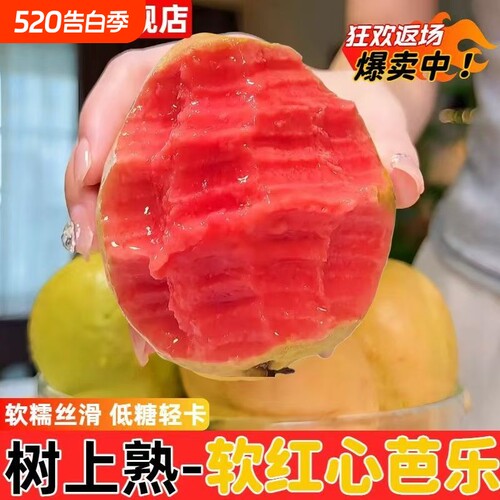 广西红心芭乐红白双拼芭乐新鲜红心番石榴低糖轻卡应季低糖水果