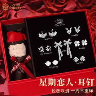 爆款 蝴蝶结耳钉2025新款 小众设计感纯银针耳环高级轻奢风百搭耳饰