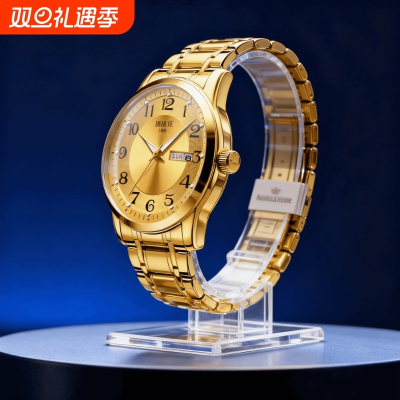 瑞士同款青少年初高中学生手表男款简约潮流全自动机械防水石英表