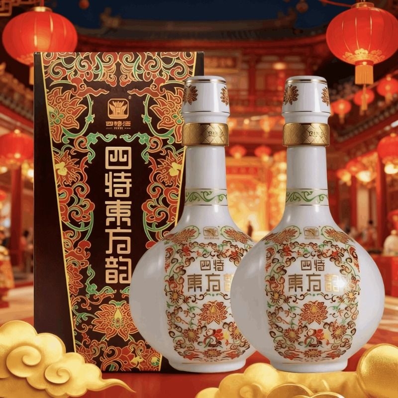 四特酒东方韵弘韵52度特香型白酒纯粮酒500ml/瓶陈酿天工1