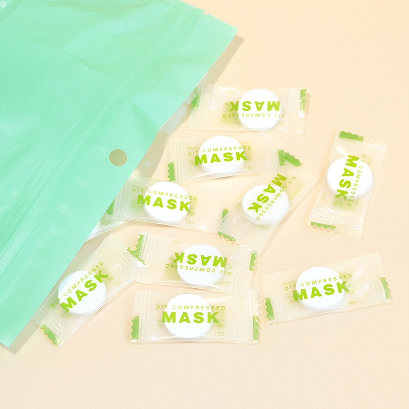 《面膜纸/压缩AB1sl001-一次性干面膜纸扣薄美容院水疗湿敷便携旅